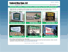 Tablet Screenshot of federalwaysign.com
